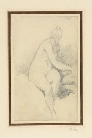 Seated Nude, by William Etty, 1826