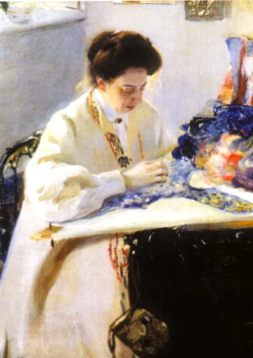 Portrait d’Yeleny Prahovoji, detail