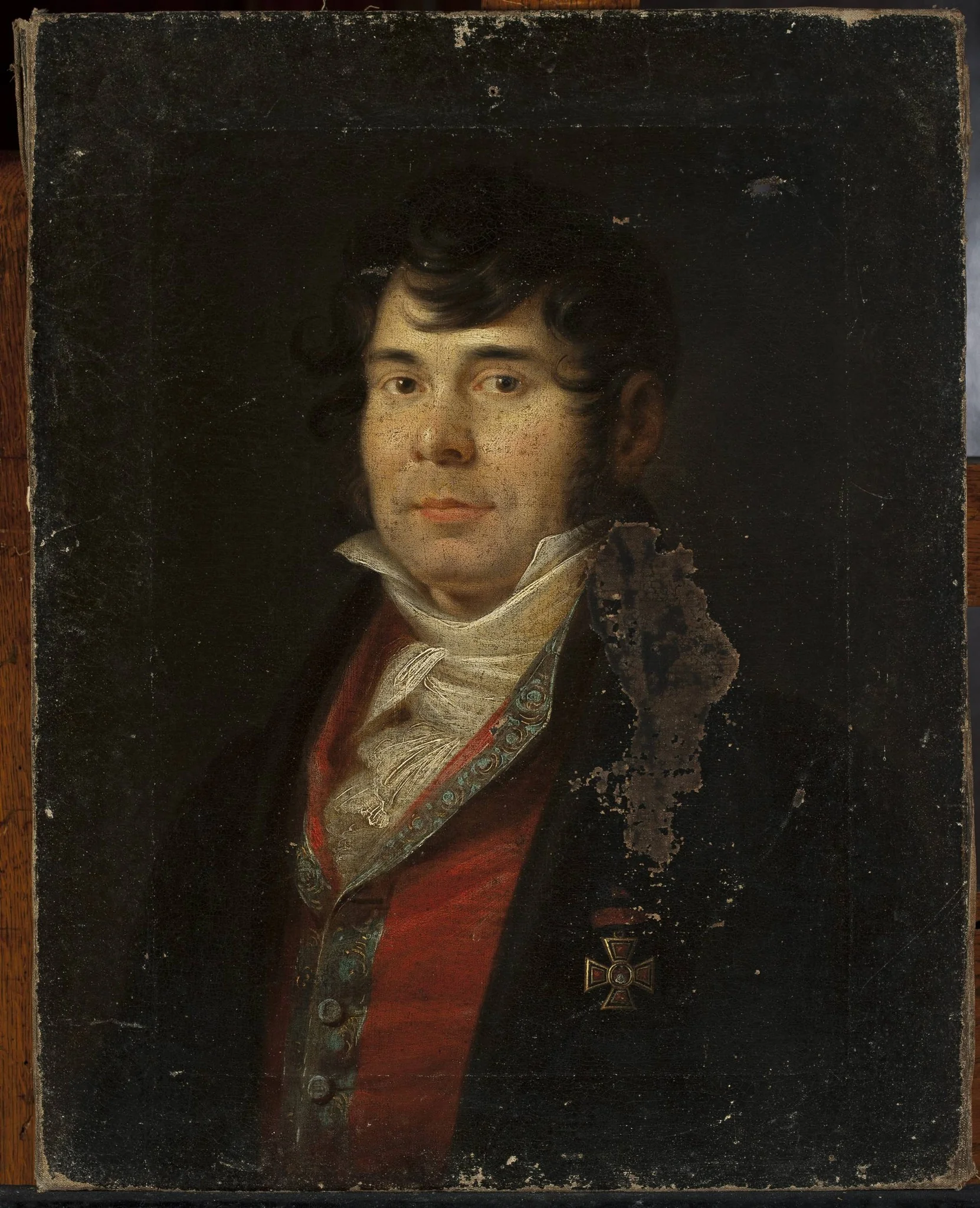 Male portrait, detail