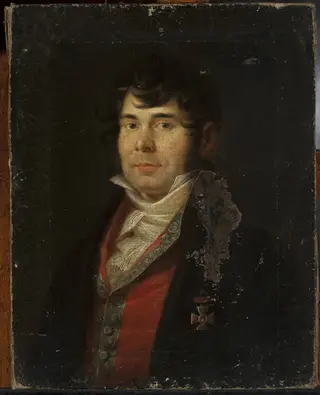 Male portrait, by Jan Rustem, oil, 1808