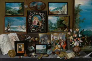A Collection, by Frans Francken the Younger, oil, 1619