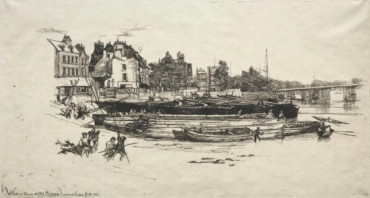 Whistler's House at Old Chelsea, detail