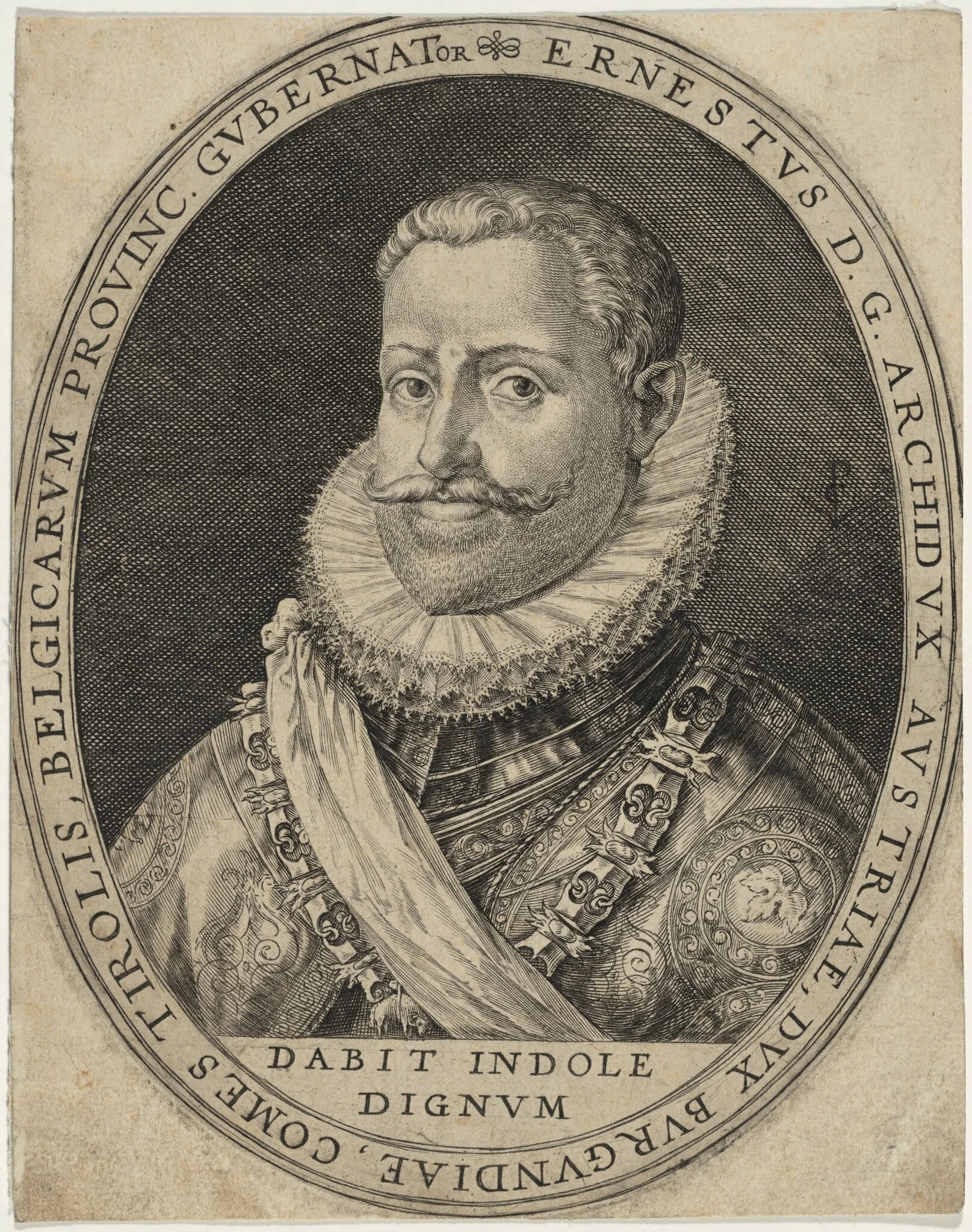 Ernest of Austria, Archduke, Governor of the Spanish Netherlands, detail