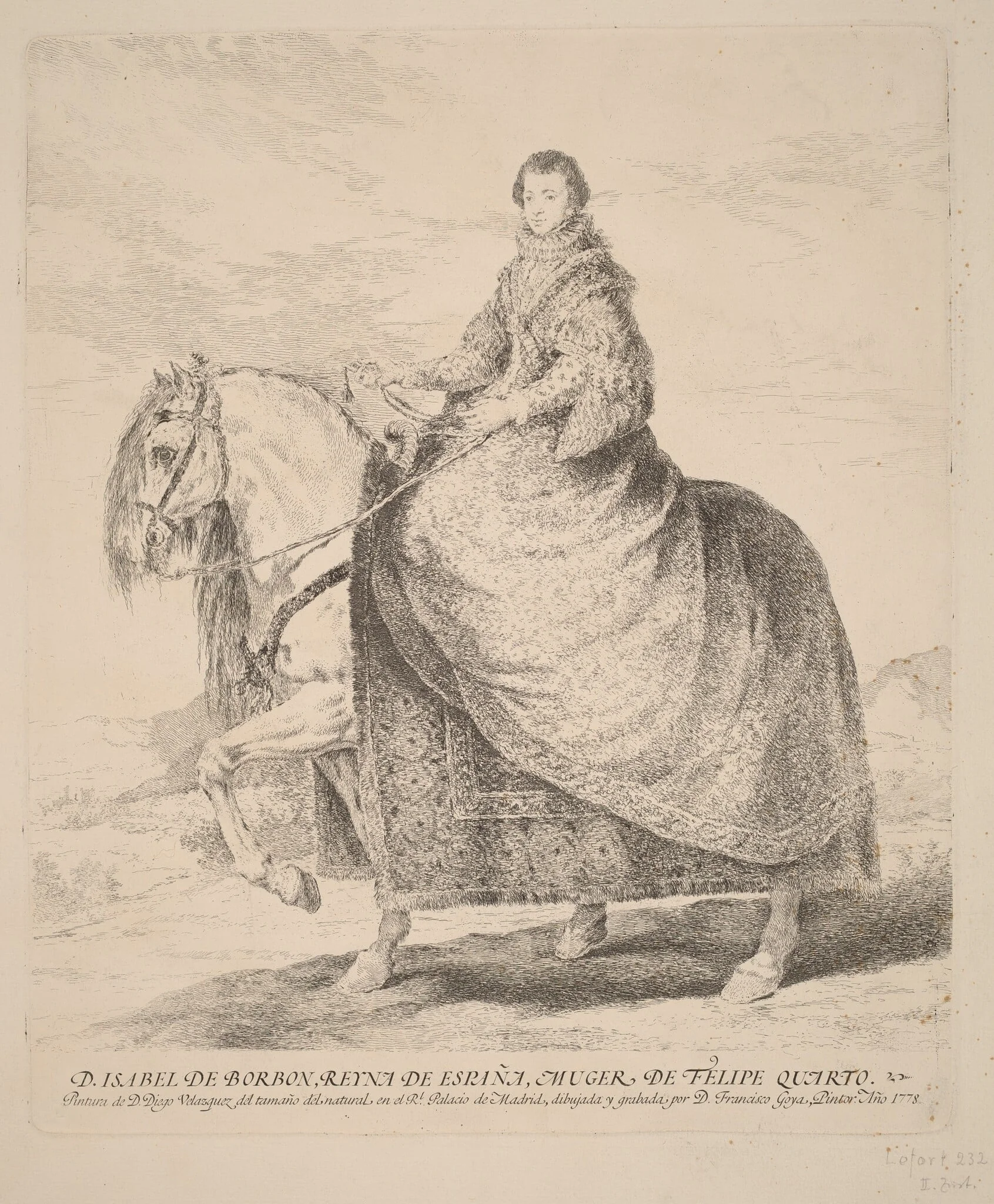 Isabel de Borbon, detail