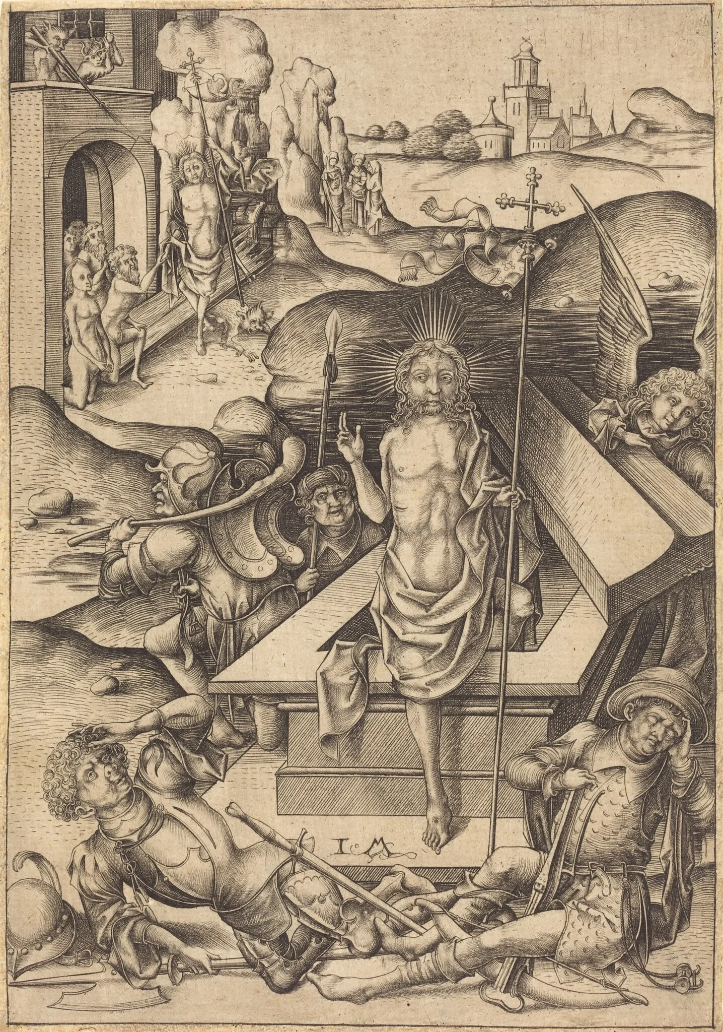 The Resurrection, detail