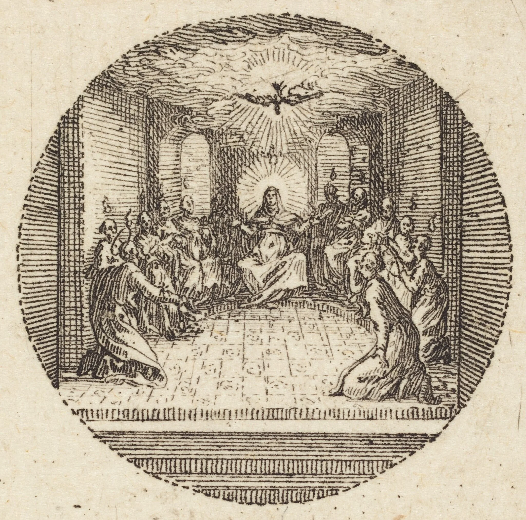The Descent of the Holy Dove, detail