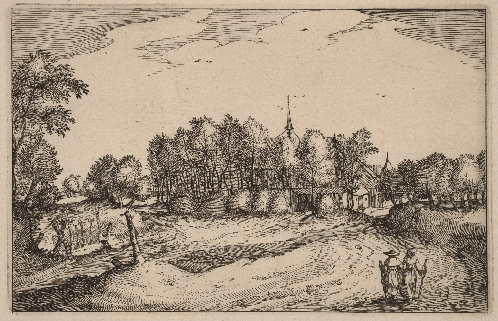 A Convent, detail