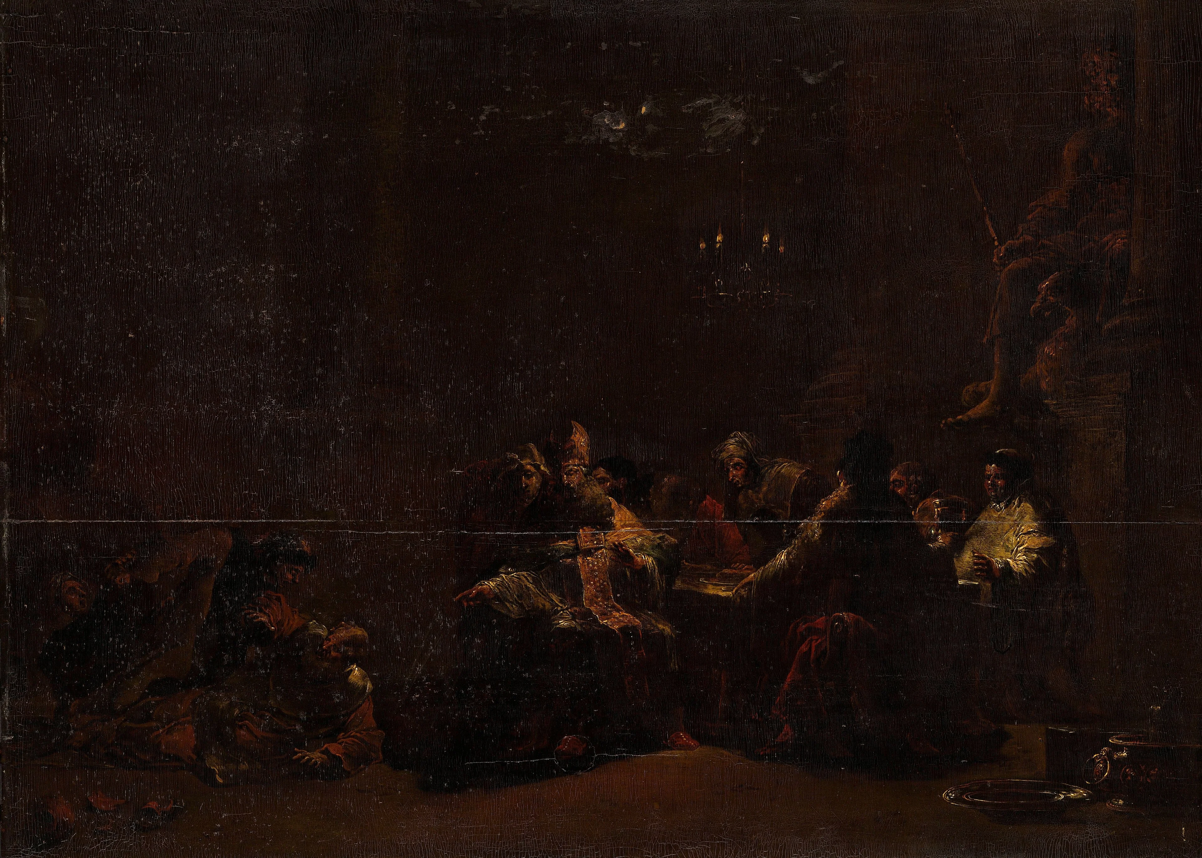 Pashur smiting Jeremiah in the Temple, detail