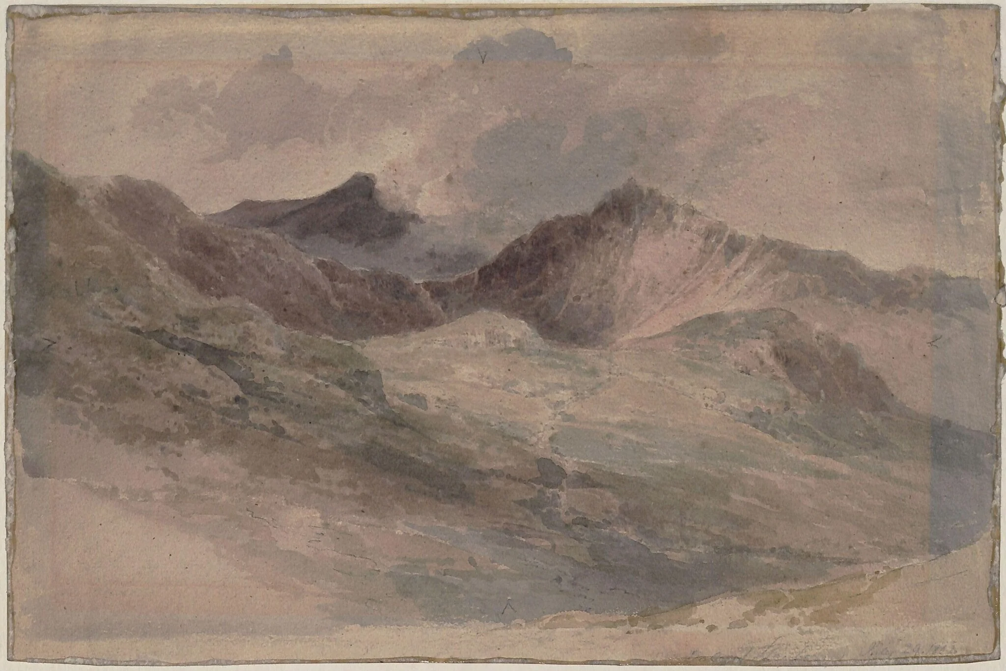 Snowdon and the Vale of Llanberis, detail
