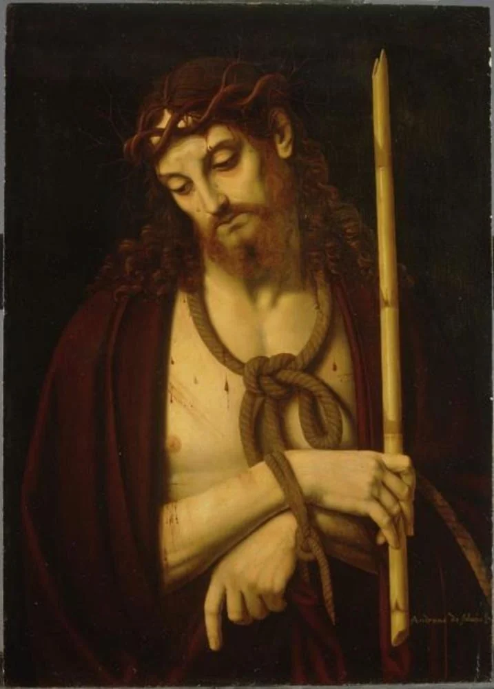 Christ Bound and Crowned with Thorns, detail