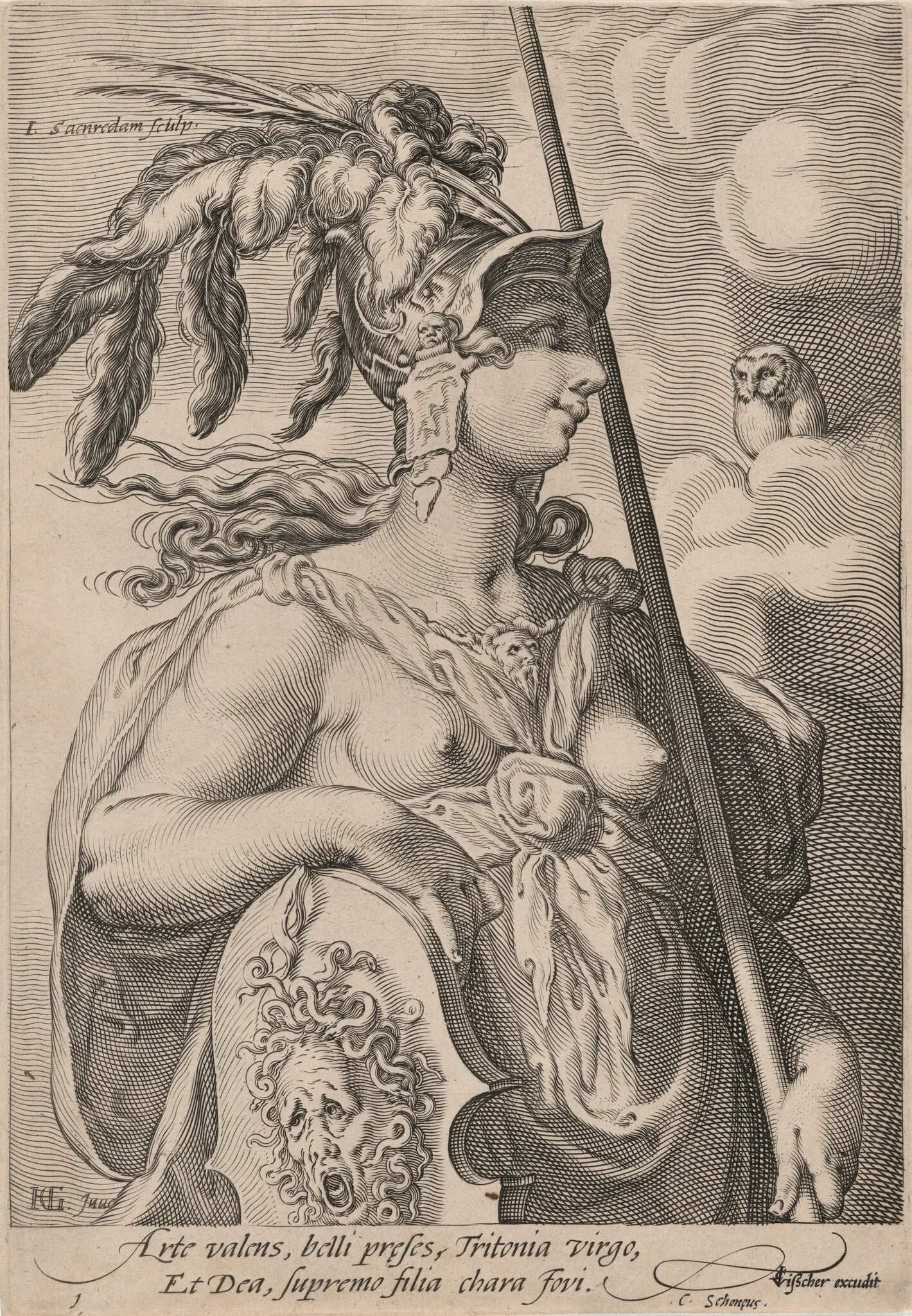 Pallas Athena, detail