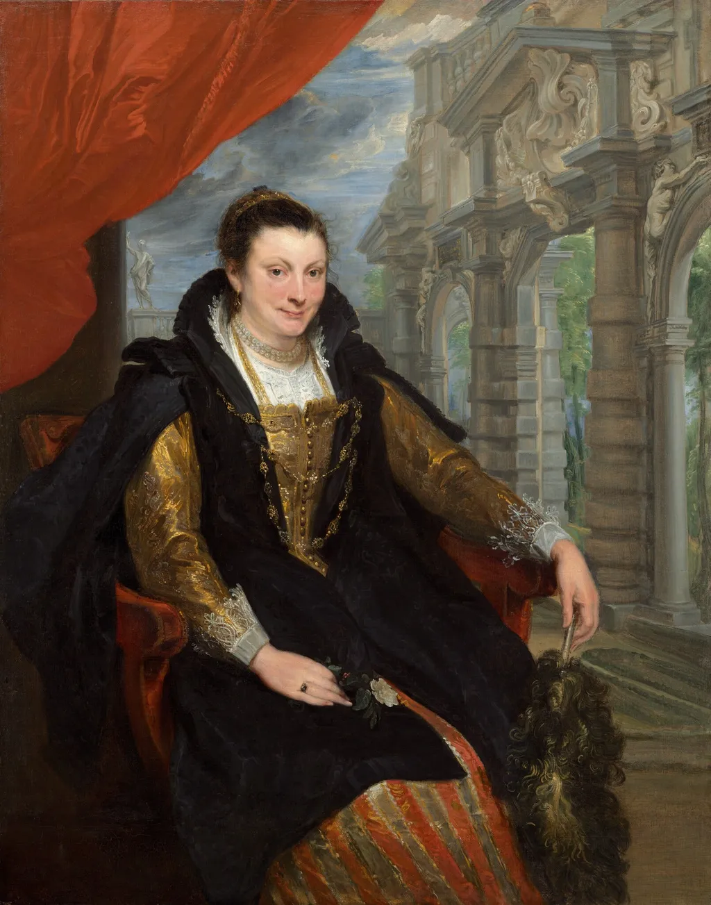 Isabella Brant, by Anthony van Dyck, oil, 1621