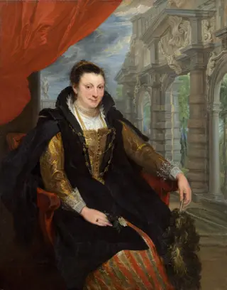 Isabella Brant, by Anthony van Dyck, oil, 1621