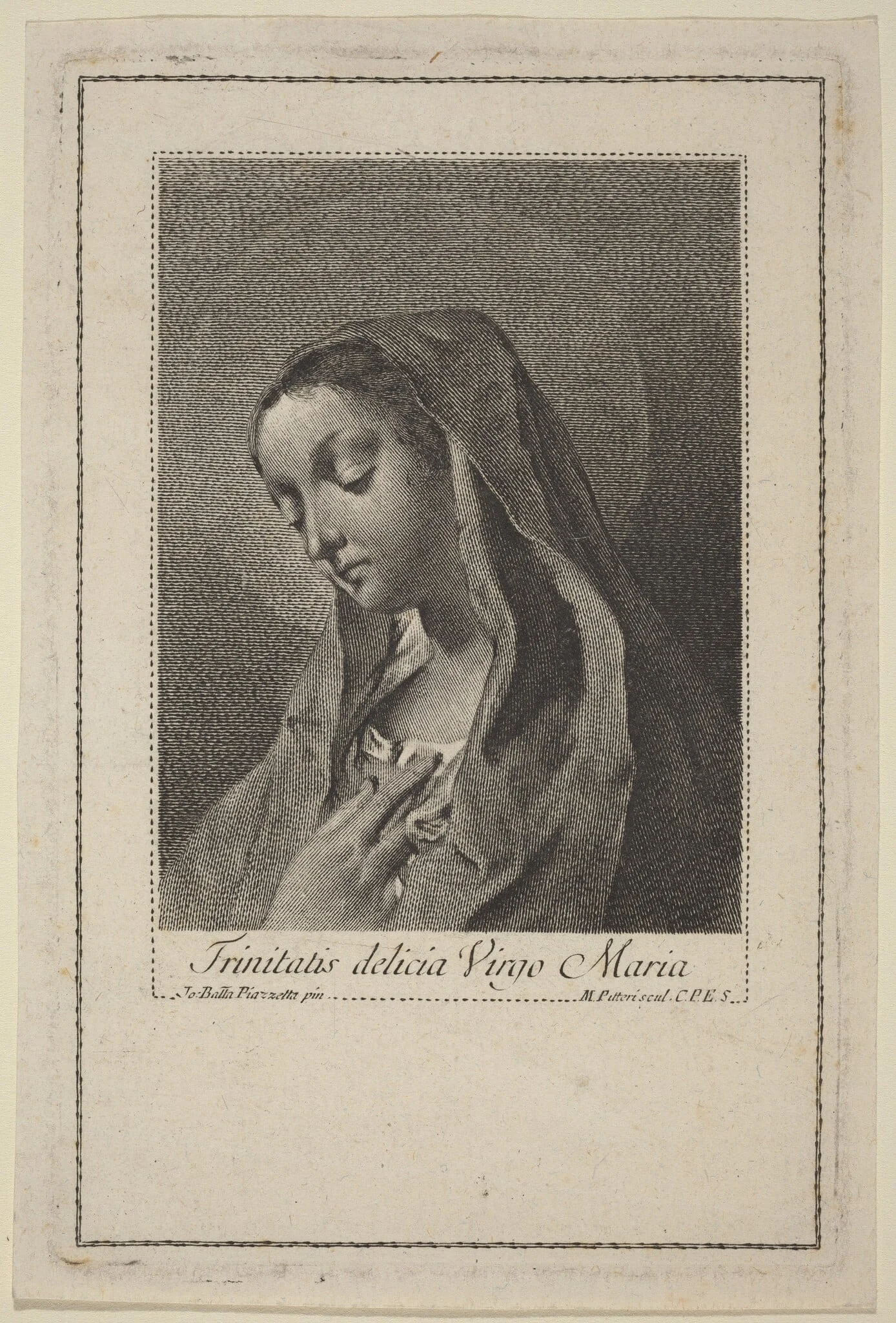 Trinitatis delicia Virgo Maria, detail