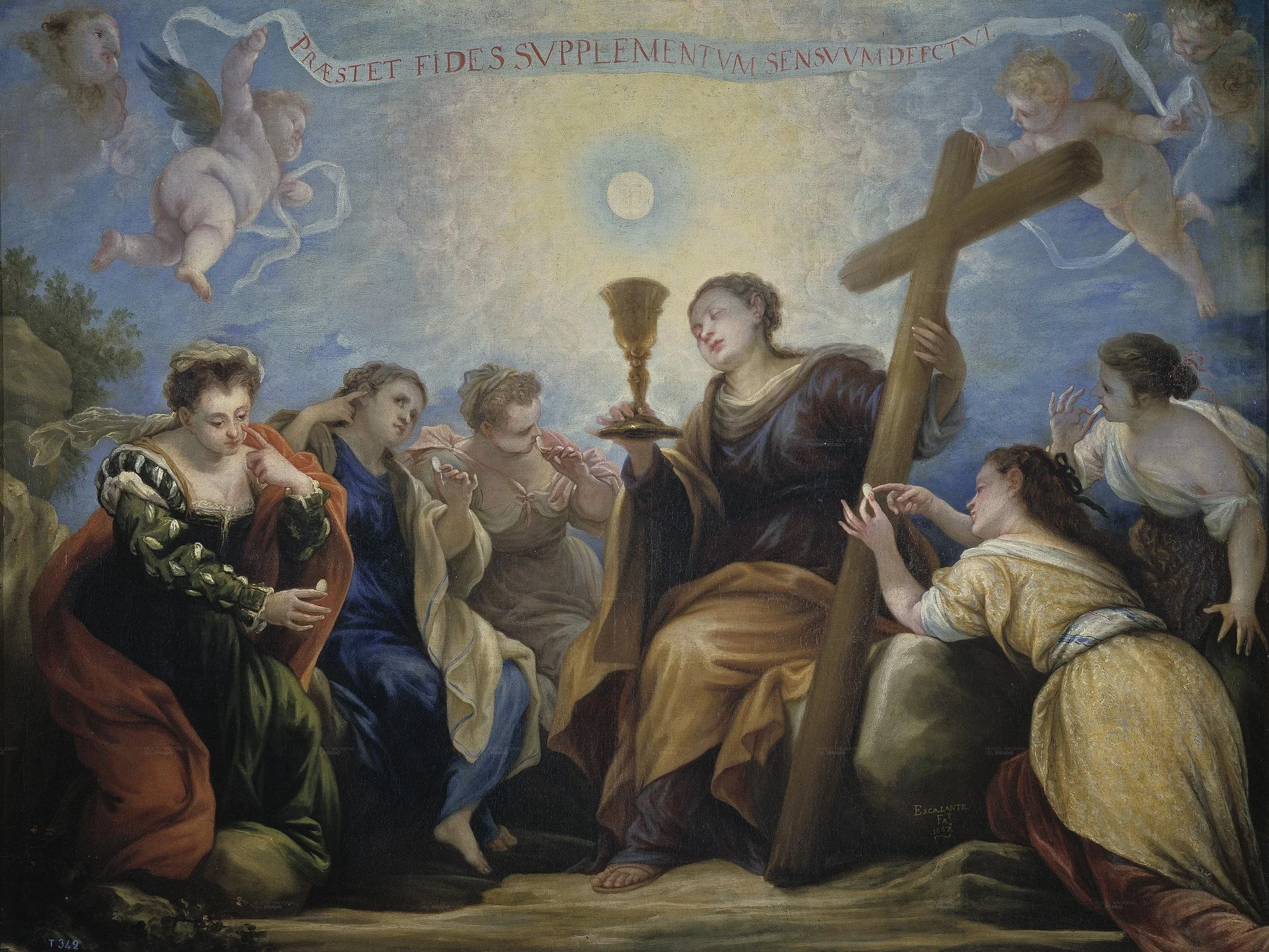 The Triumph of Faith over the Senses, detail