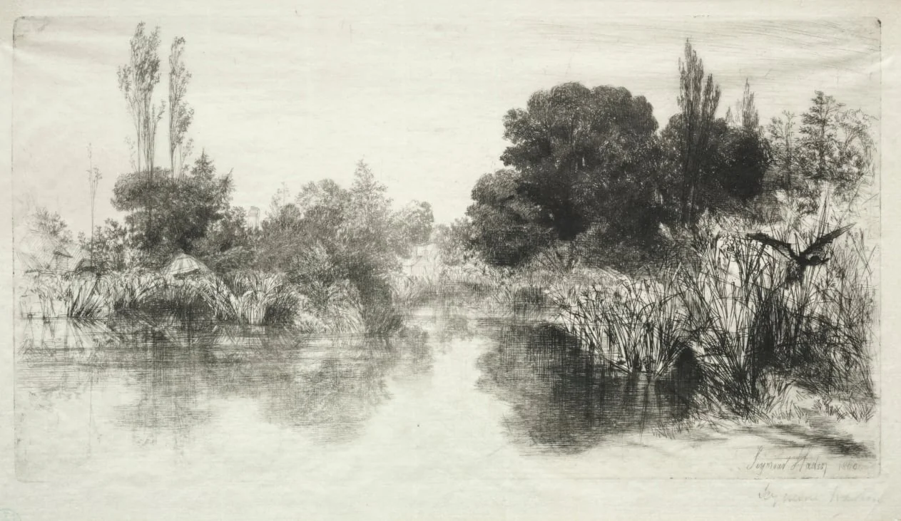 Shere Mill Pond (The Larger Plate), detail