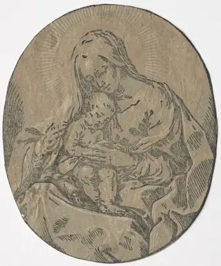 Madonna and Child, by Bartolommeo Coriolano, 1630