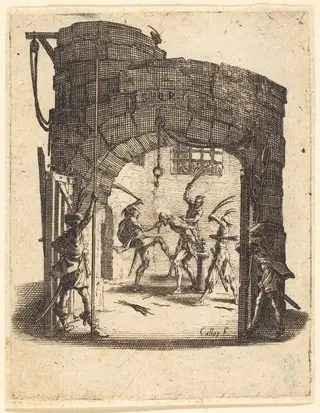 The Flagellation, by Jacques Callot, ink, 1624