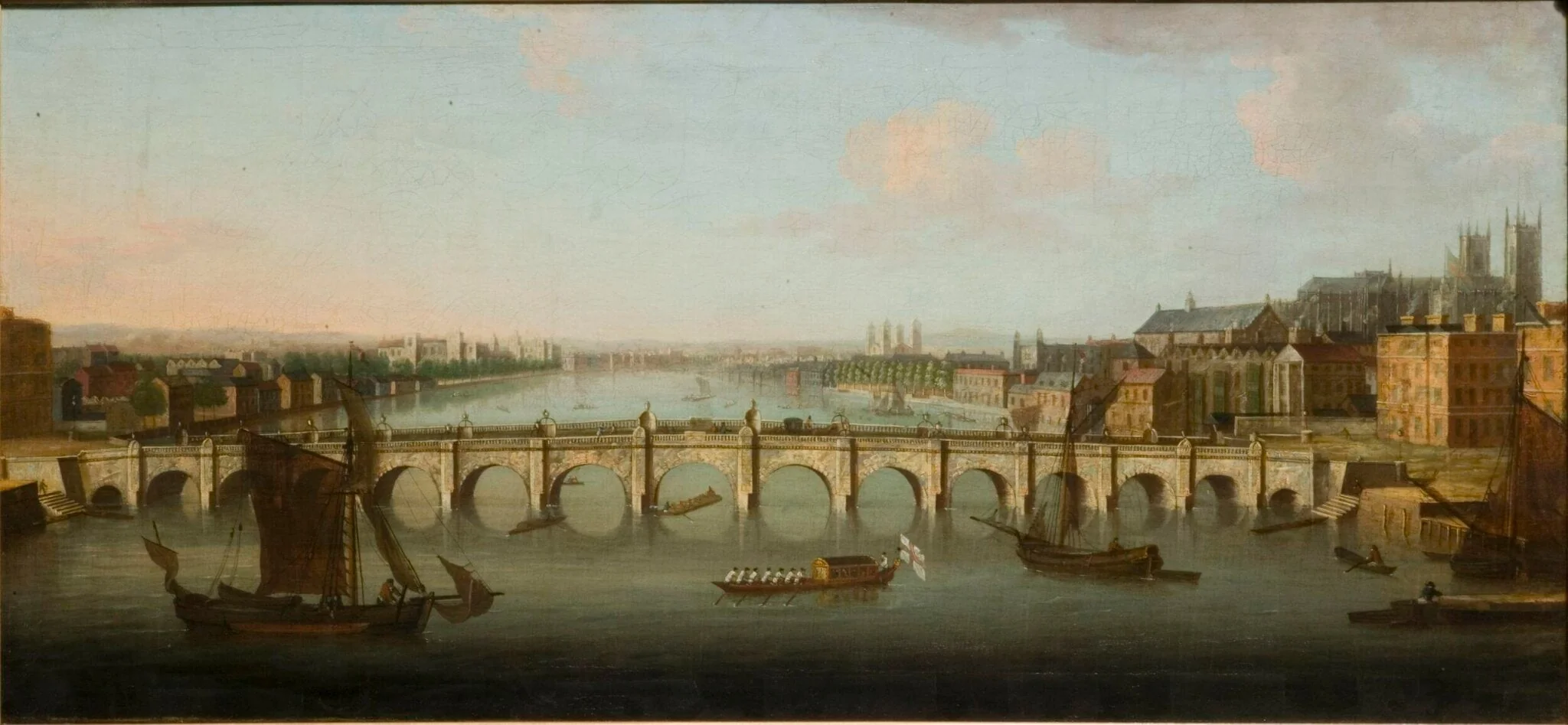 Westminster Bridge from the North, detail