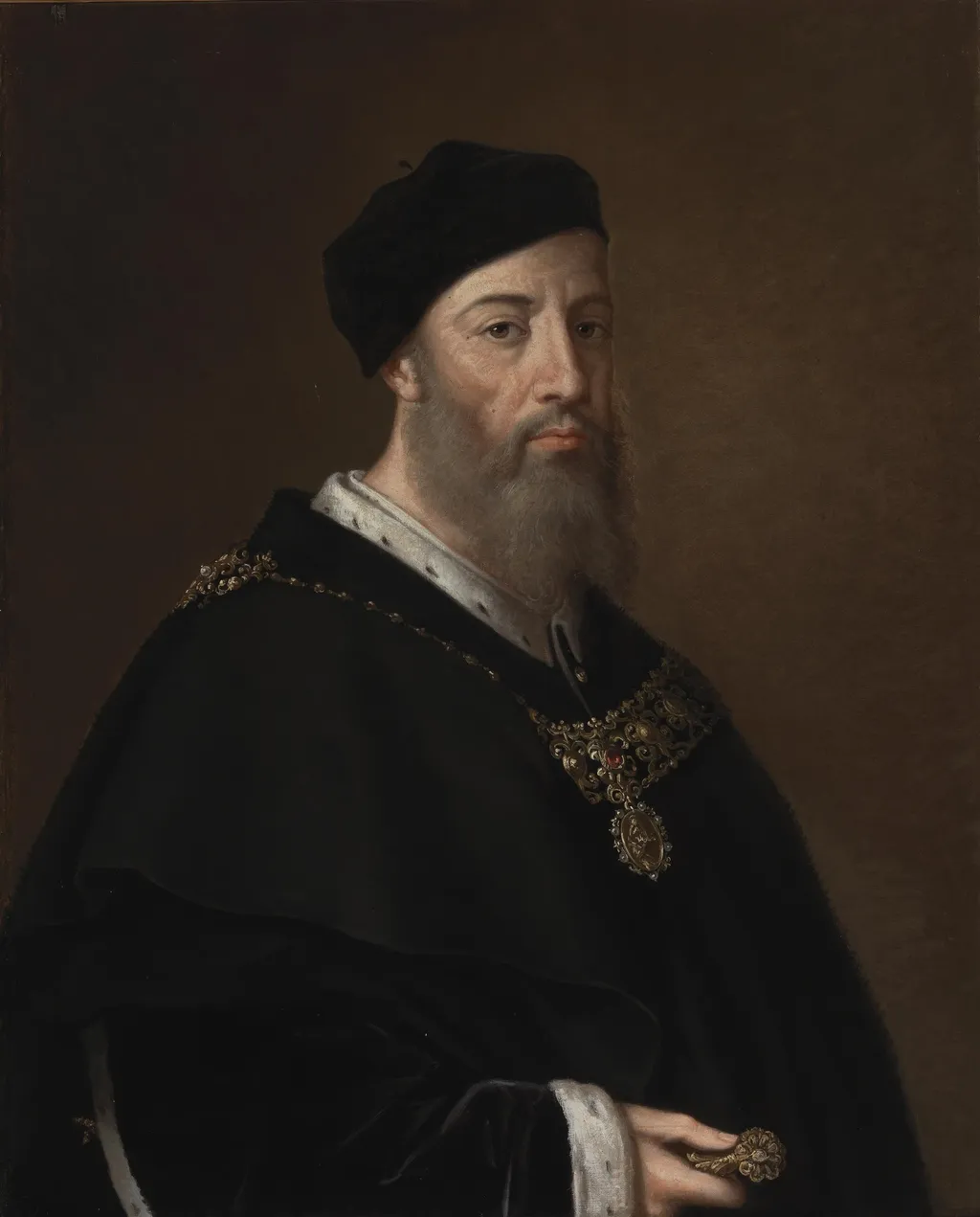 Alonso Felipe de Gurrea Aragón (copia), by Gabriel Maureta Aracil, oil, 1889