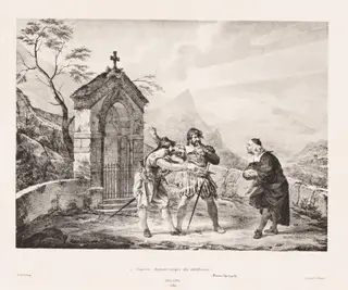 "...disposto...disposto sempre all'ubbidienza" (Always Ready to Obey), by Gallo Gallina, ink, 1829