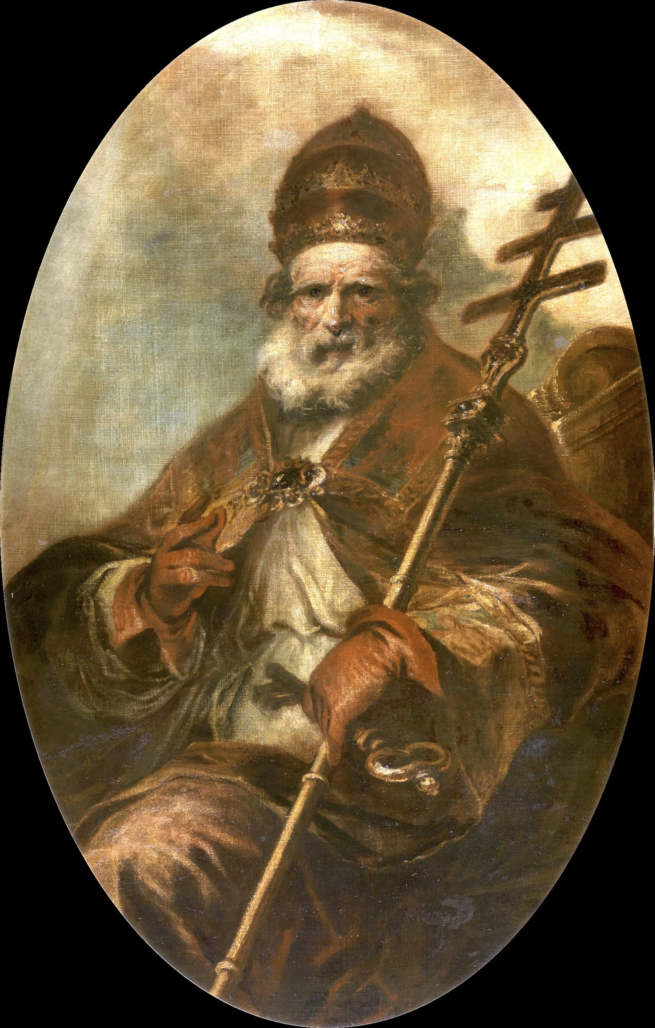 El papa San León I Magno, detail