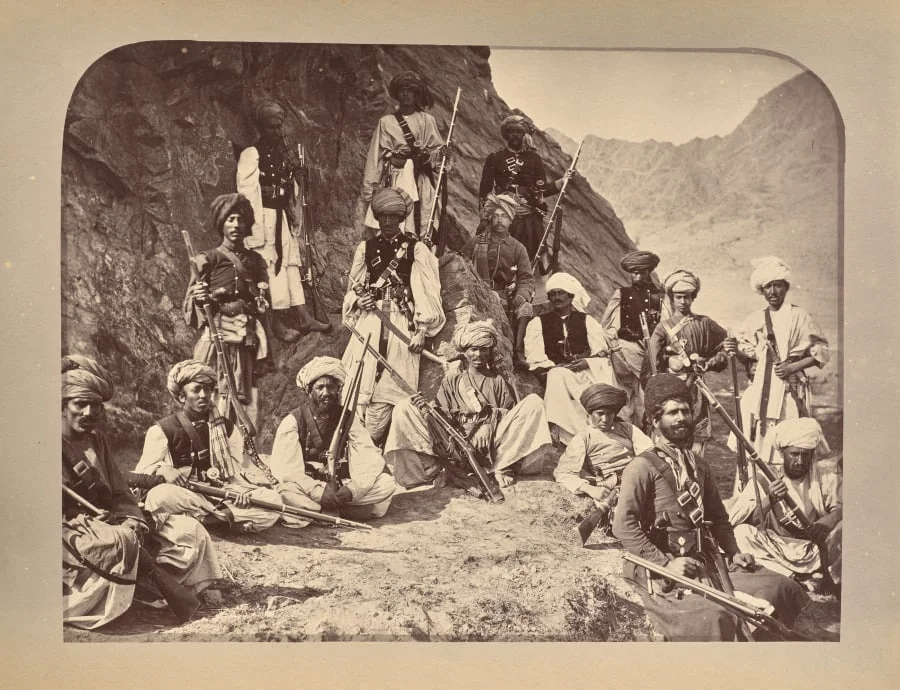 The Khan of Lalpura and Officers, detail