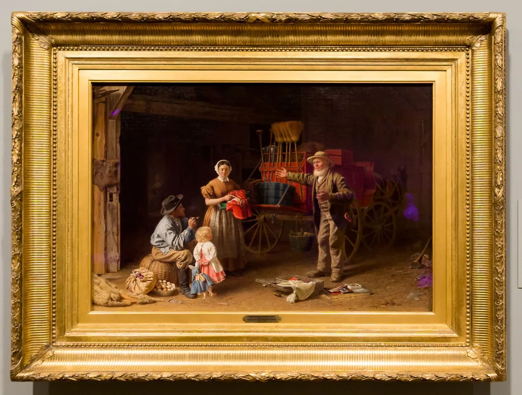 The Yankee Pedlar, by Thomas Waterman Wood, oil, 1872