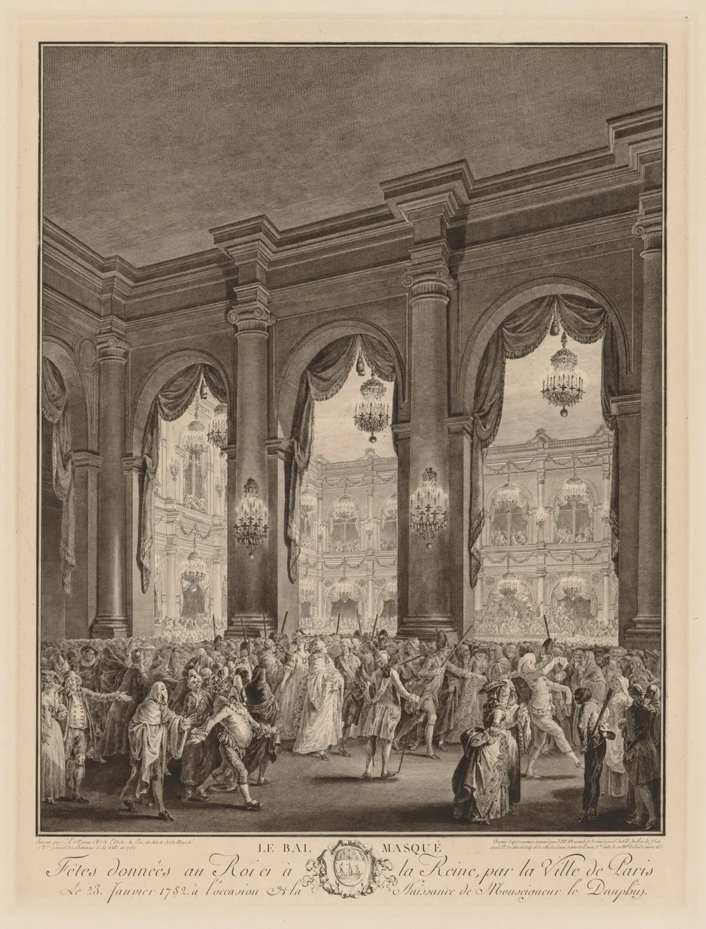 The Masked Ball, by Jean-Michel the Younger Moreau, 1782