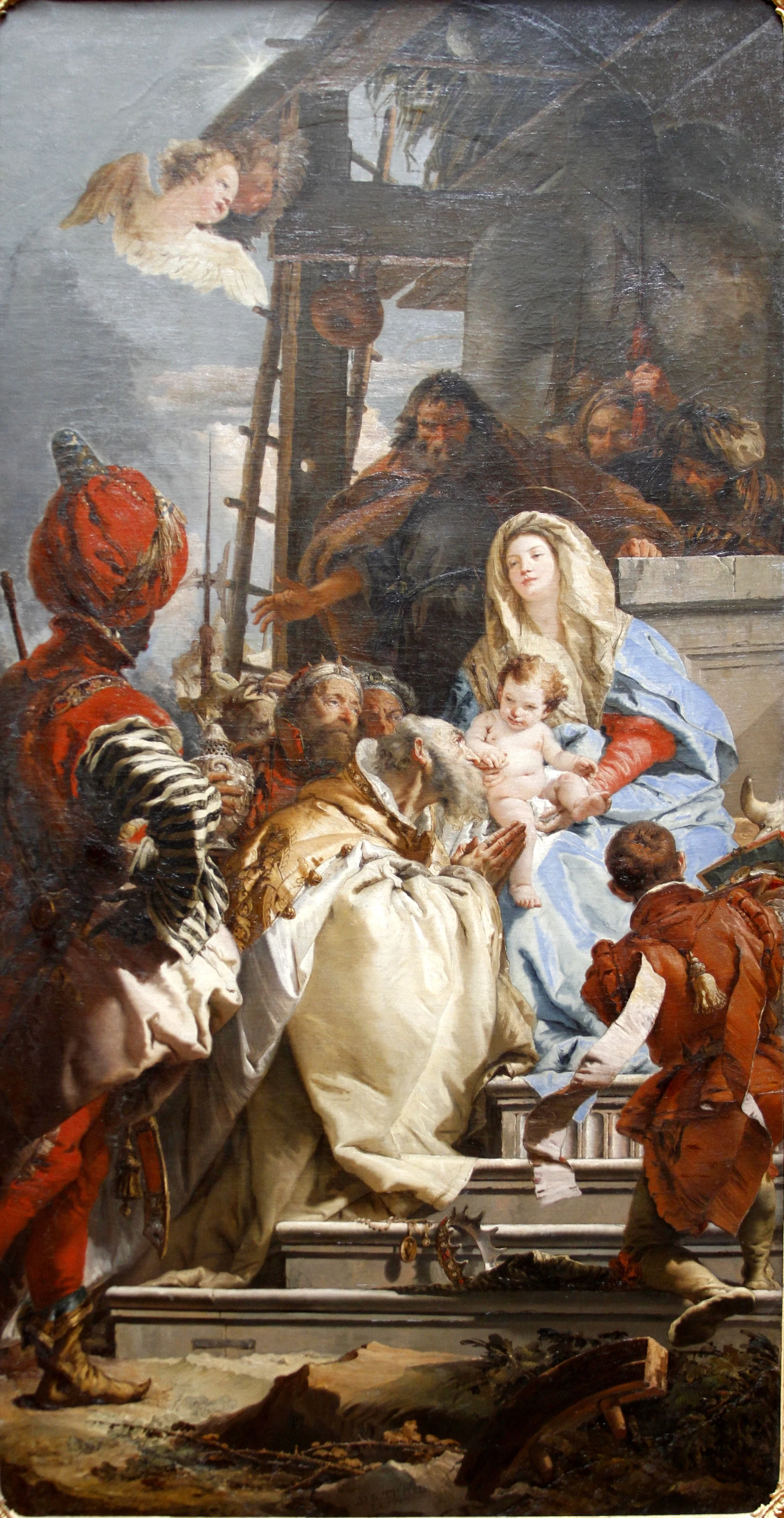 Adoration of the Kings, detail
