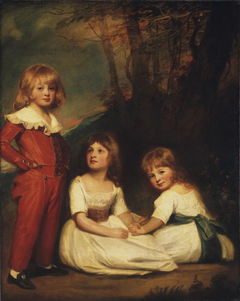 Portrait of the Willett Children, by George Romney, oil, 1796