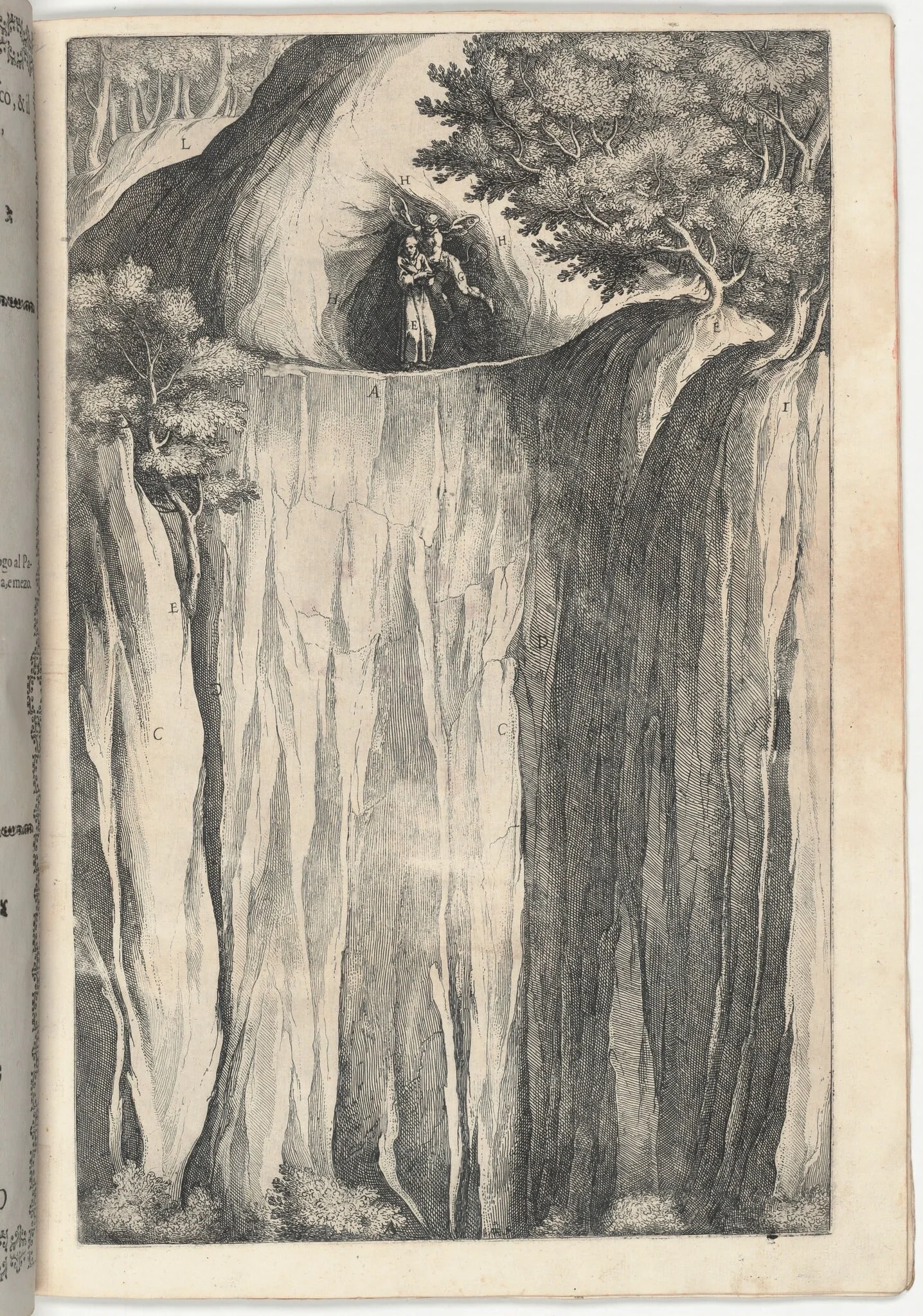 The Temptation of Saint Francis (Tentazione di San Francesco) [plate O], detail