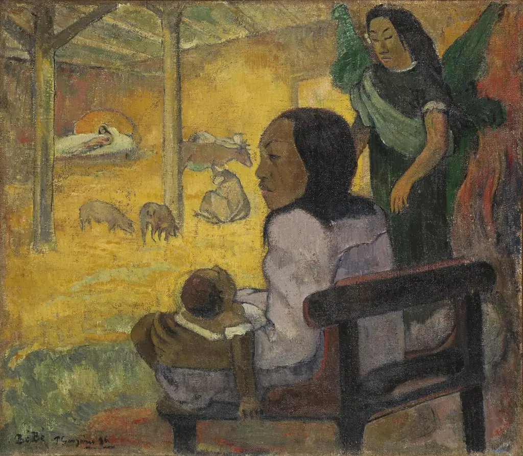 Be Be (The Nativity), by Paul Gauguin, oil, 1898