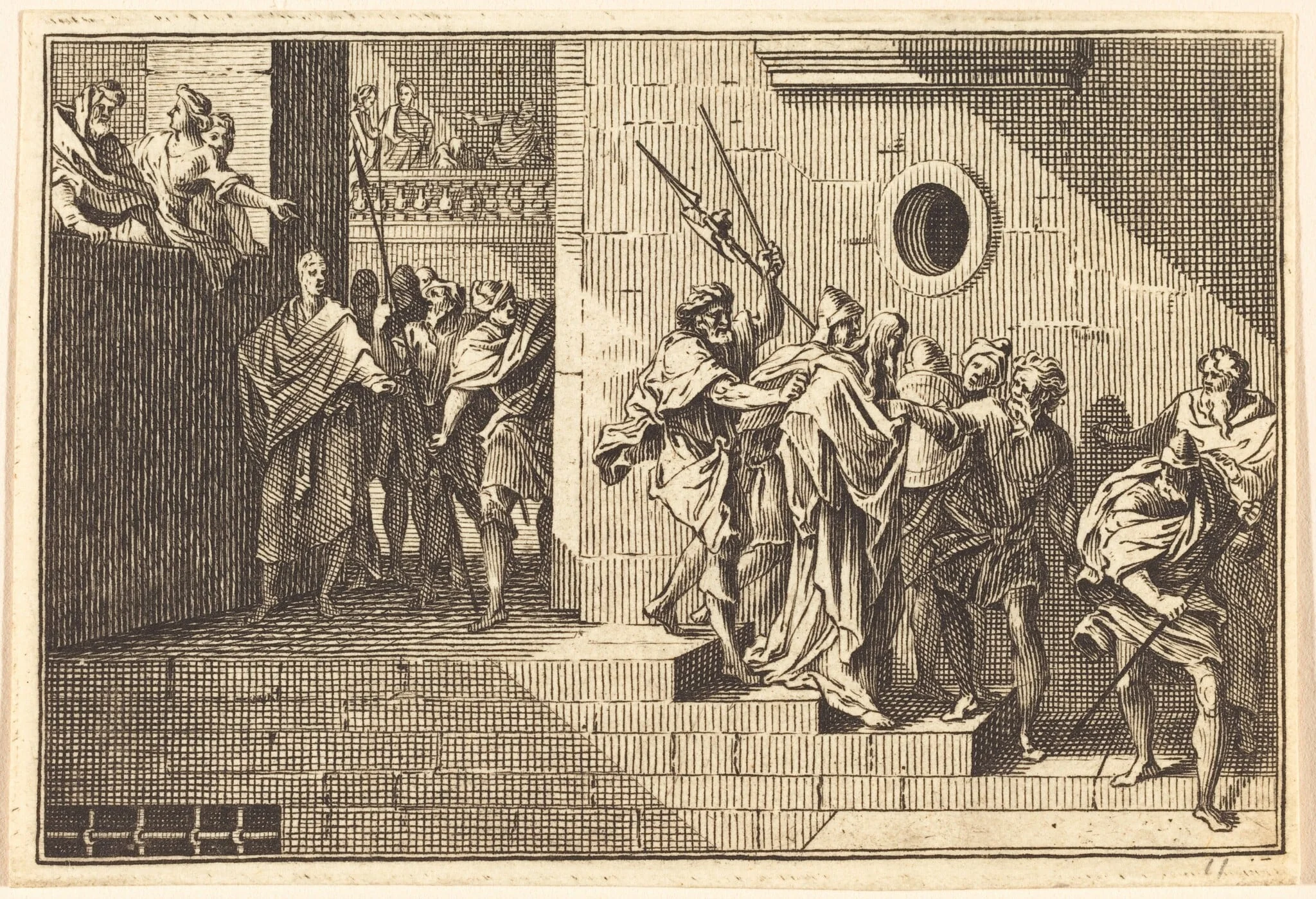 Herod Sending Christ back to Pilate, detail