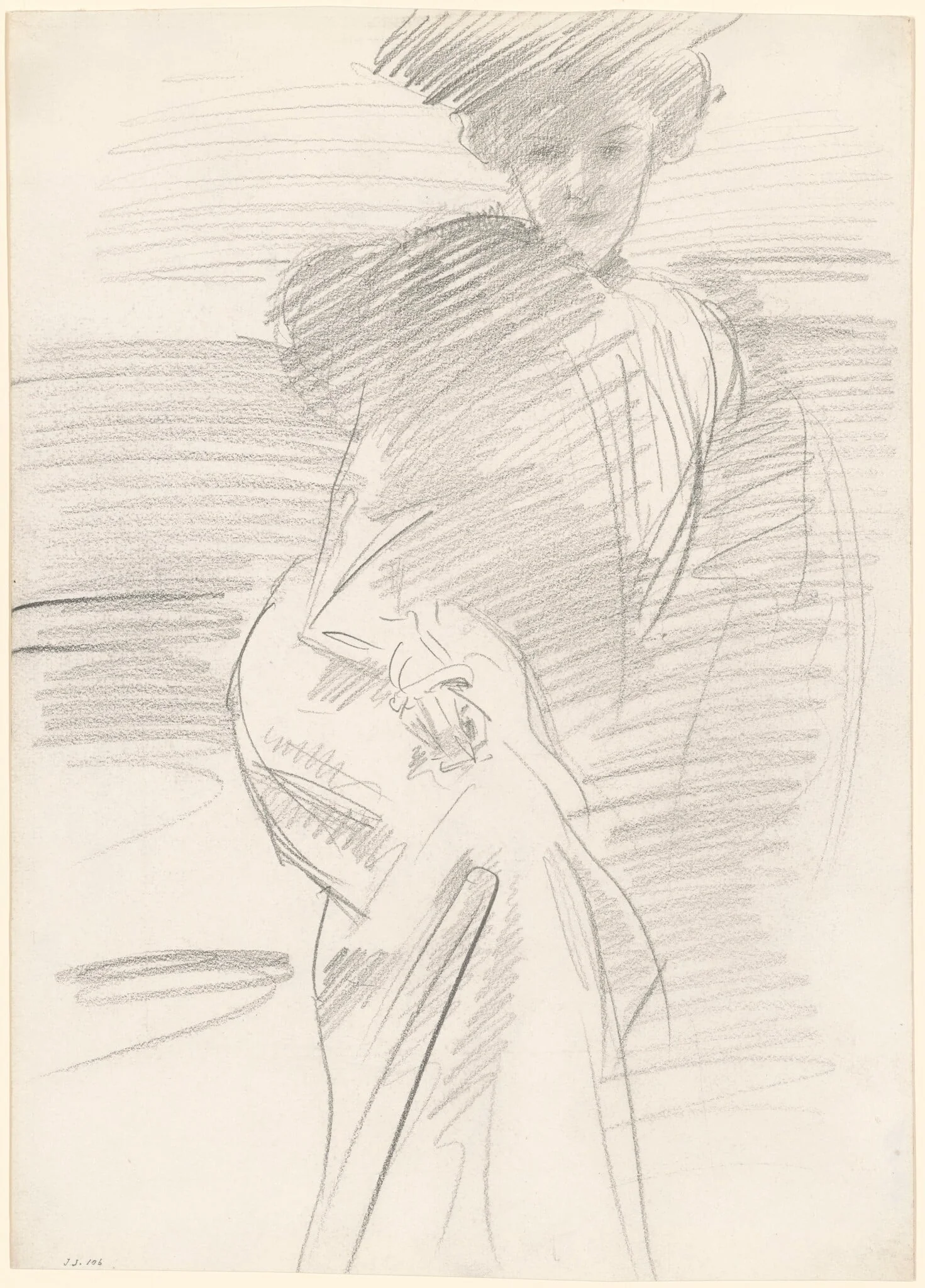 Seated Woman, detail
