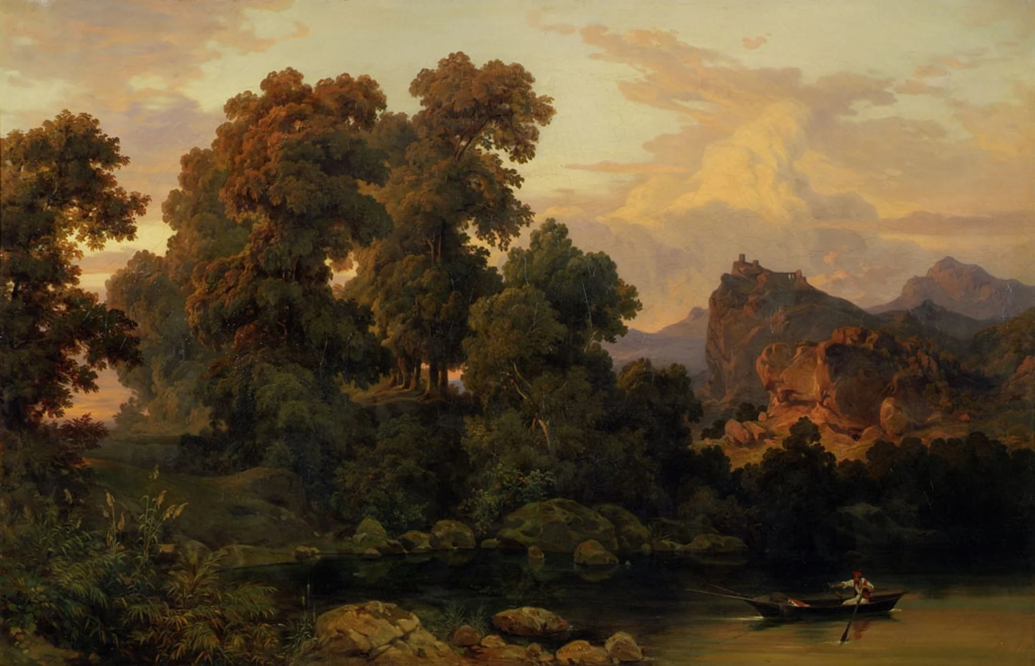 Italienische Landschaft, detail