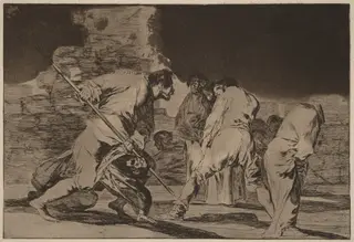 Disparate furioso (Furious Folly), by Francisco de Goya, ink, 1816