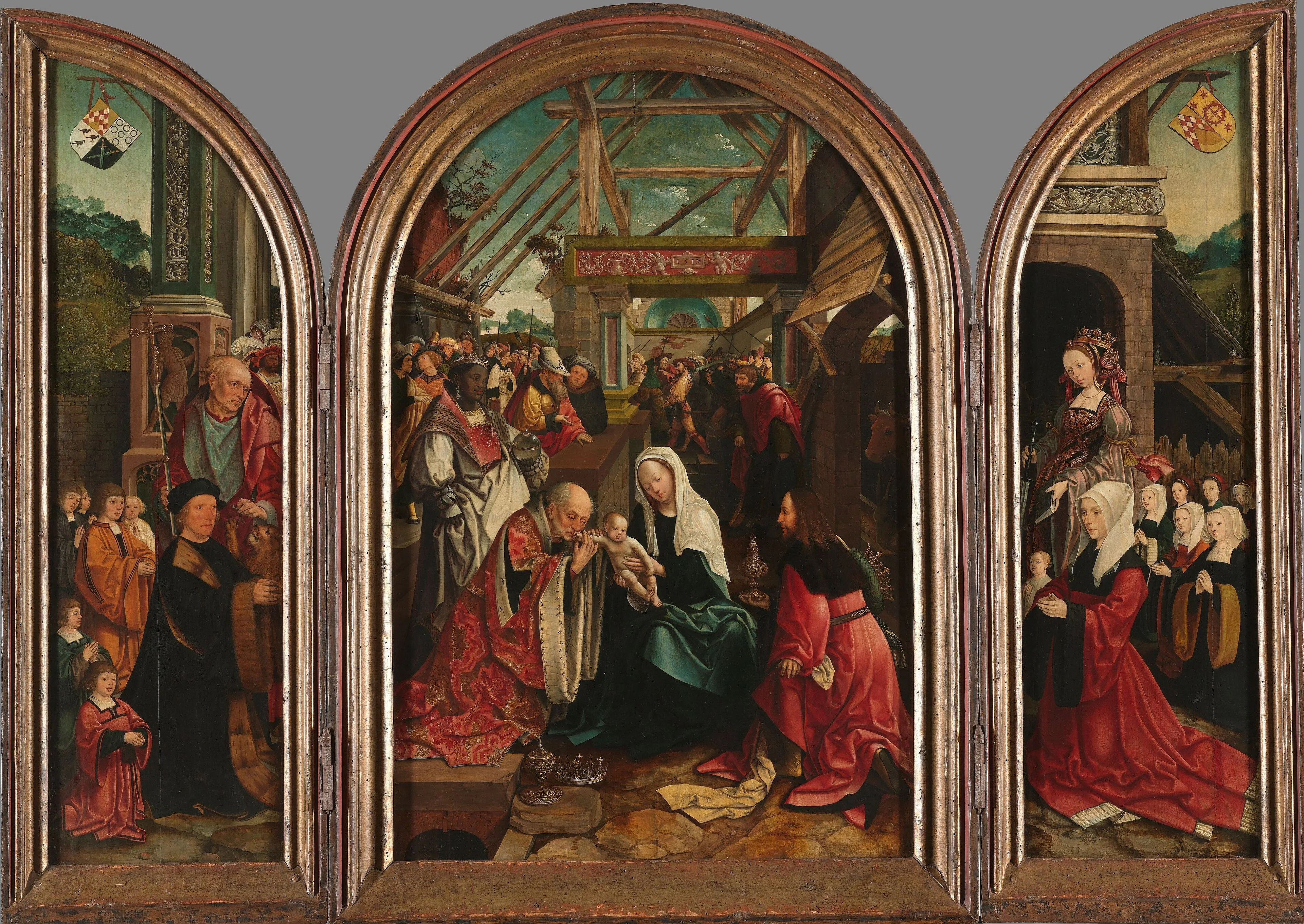 The Adoration of the Magi, detail