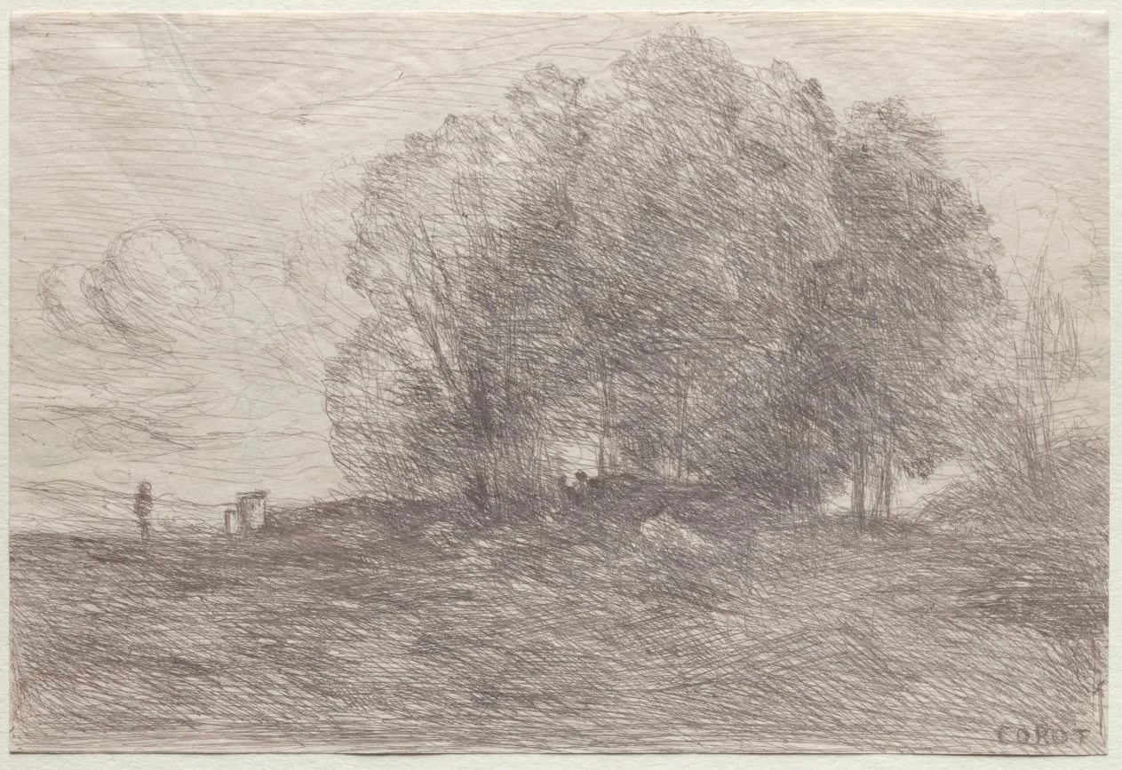 Group of Trees, detail