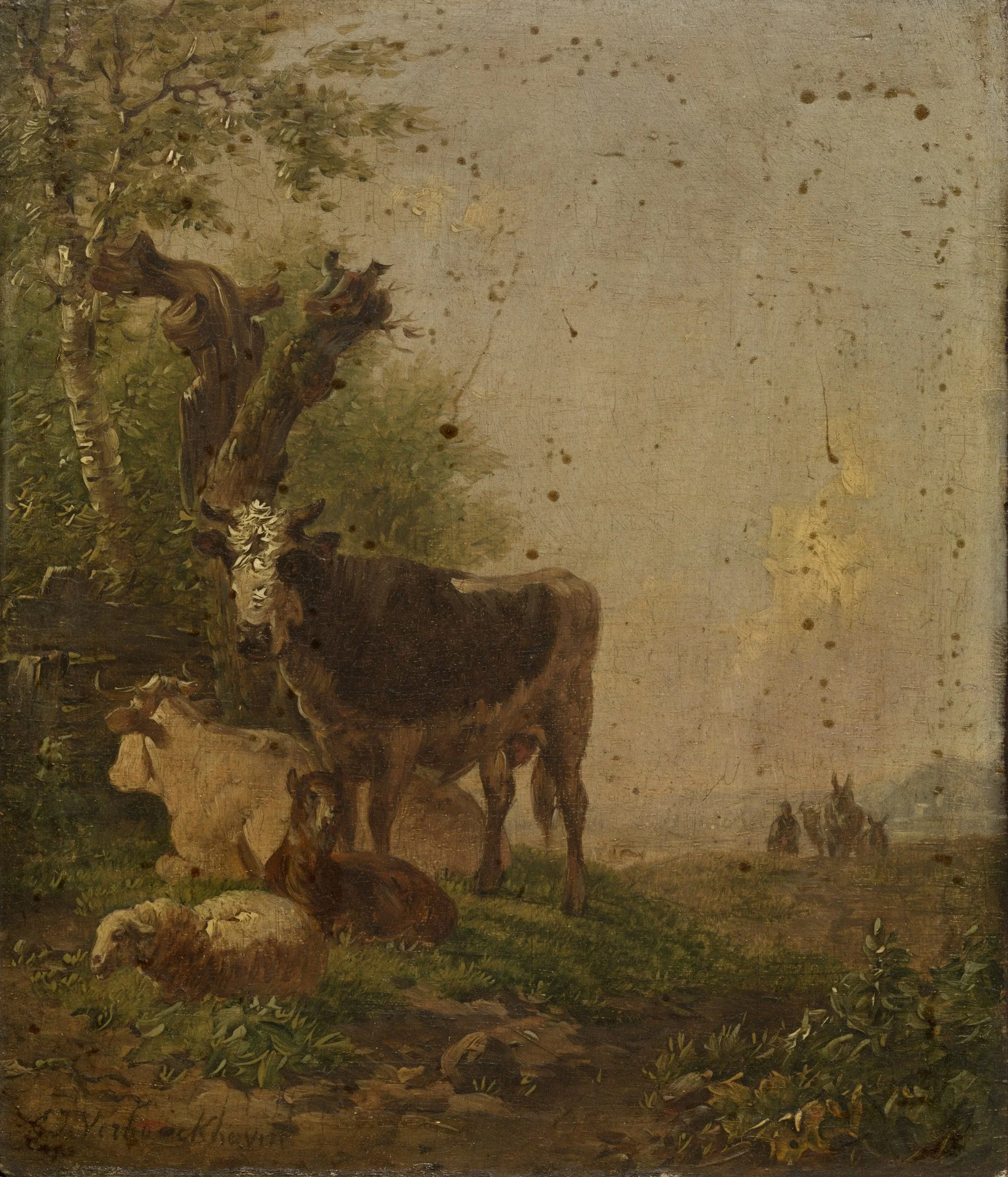 Cows and Sheep, detail
