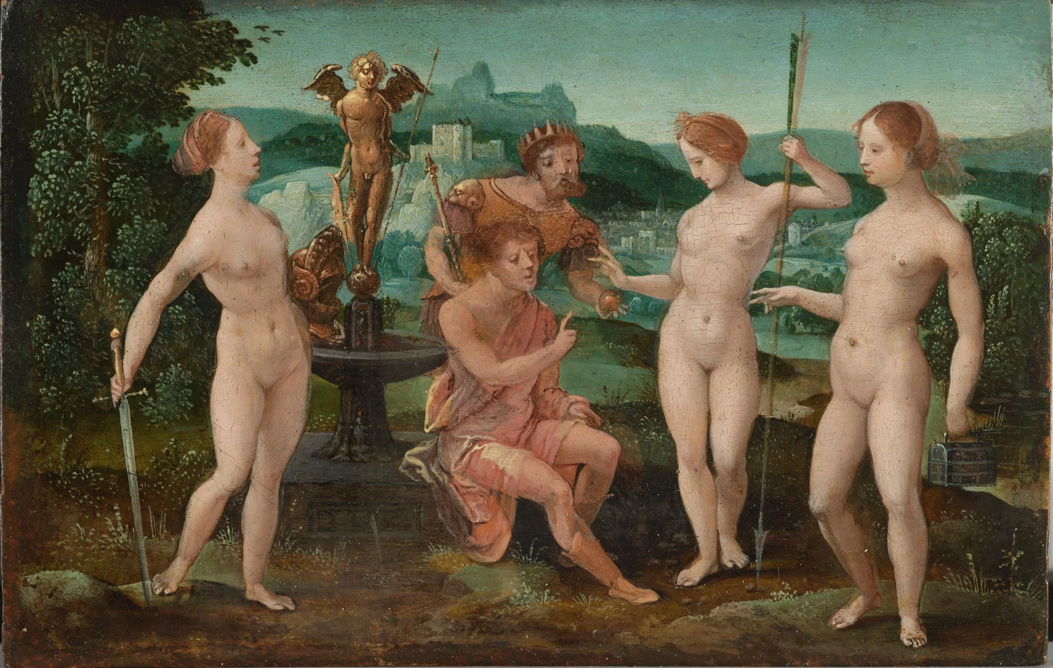 Judgment of Paris, detail