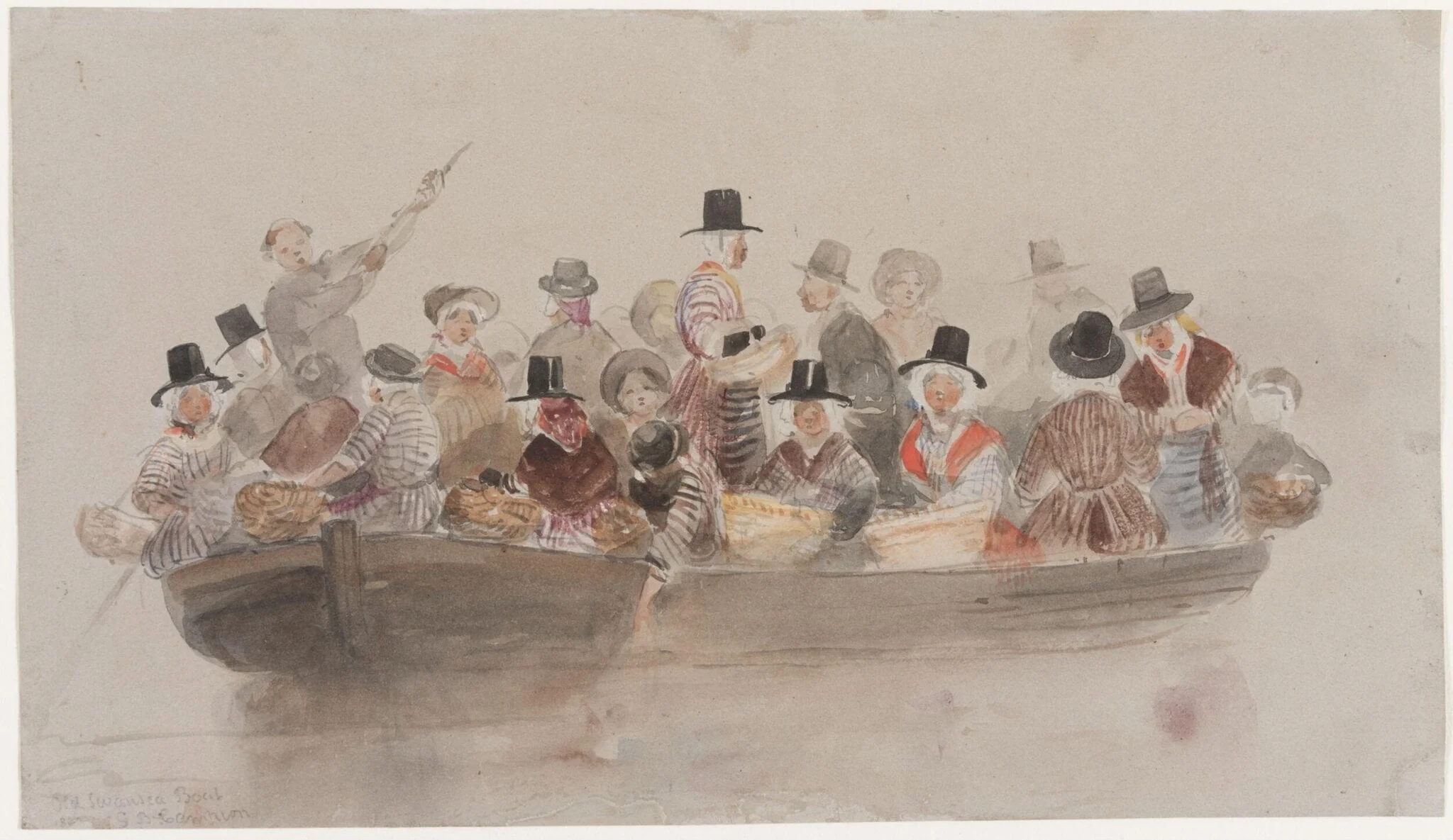 Market Ferryboat at Swansea, detail