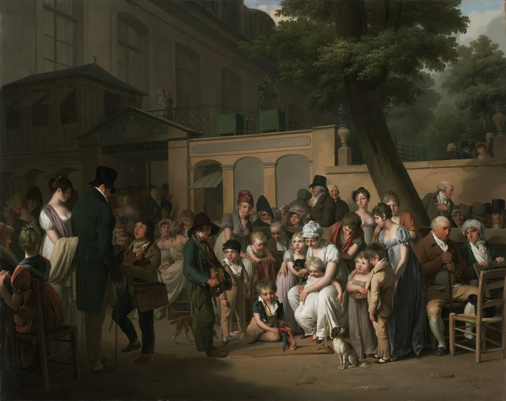 Entrance to the Jardin Turc, by Louis-Léopold Boilly, oil, 1812