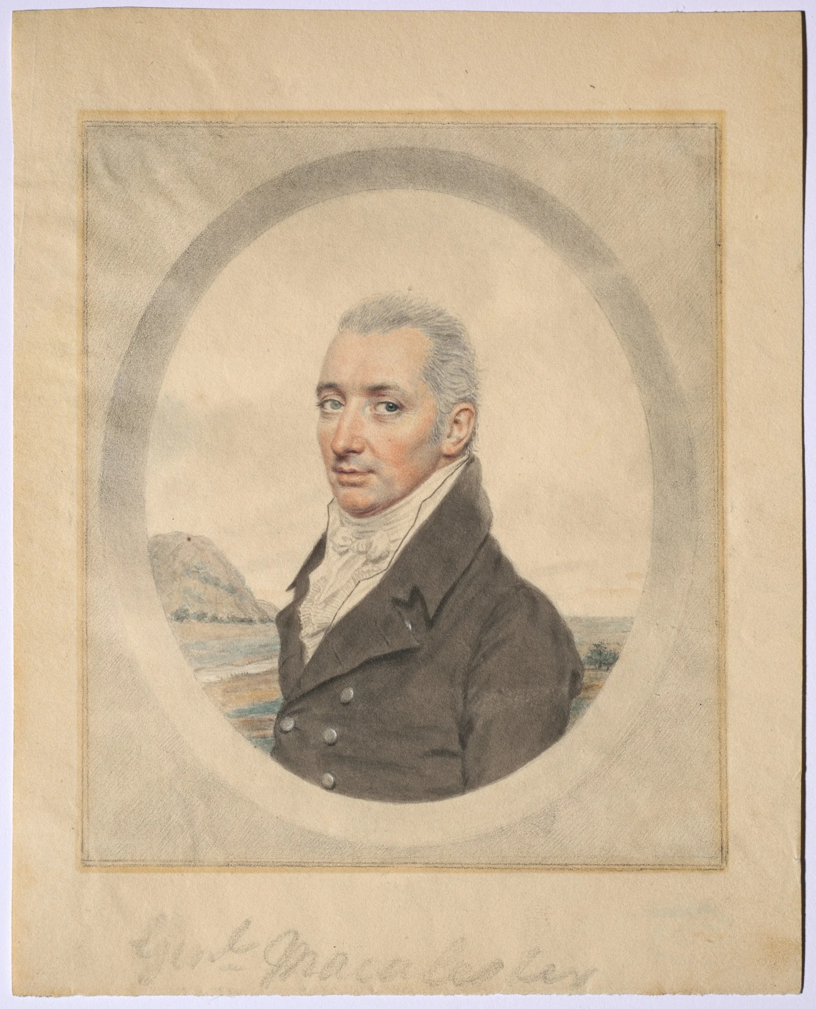 Portrait of General Keith MacAlister, detail