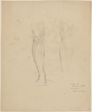 Two Legs, by William Blake, graphite, 1808