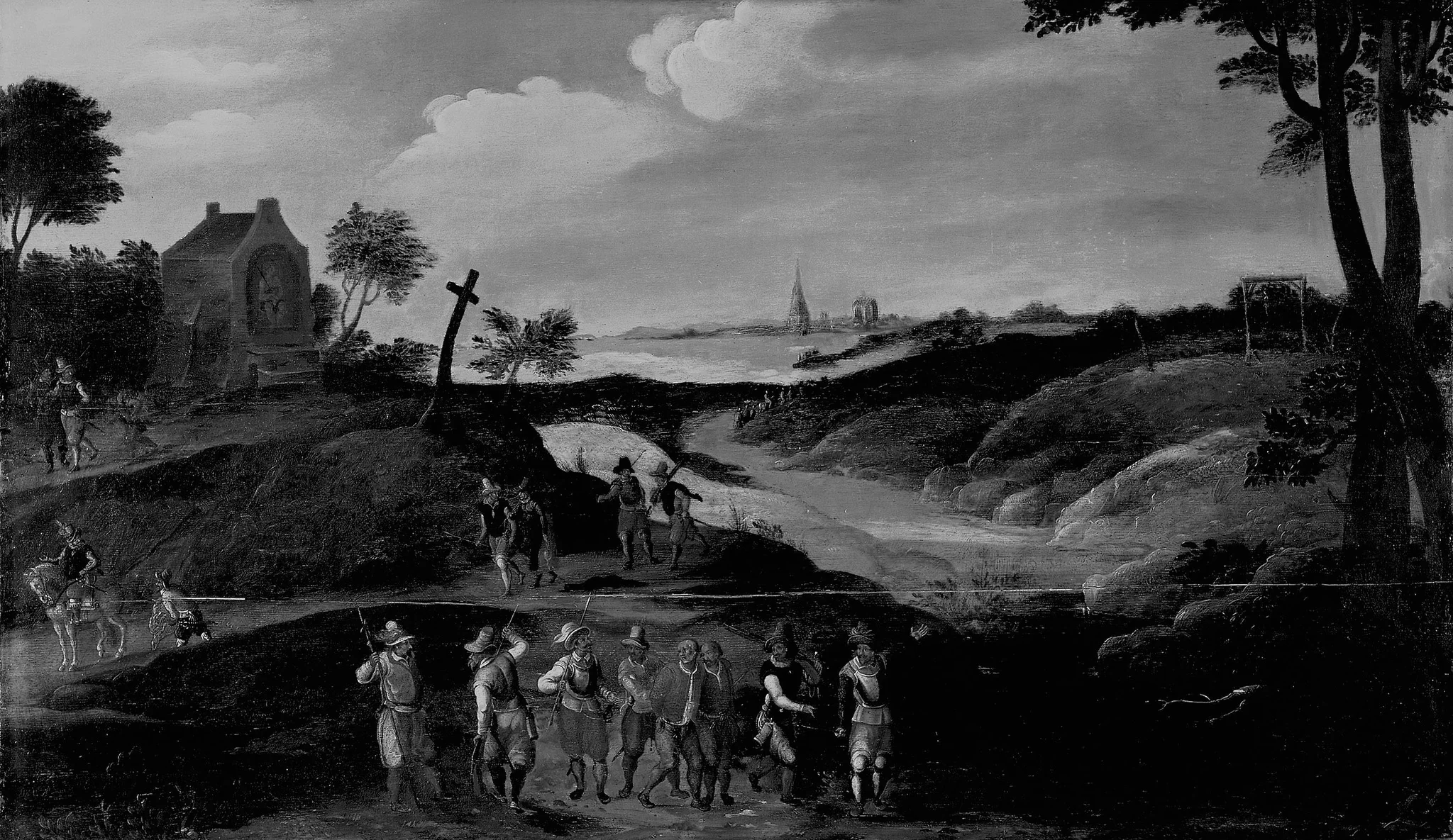 Landscape with Figures, detail