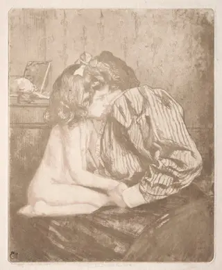 Confidences, from A New Sentimental Education, by Charles Maurin, 1901