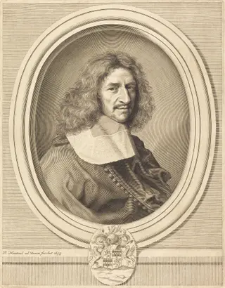 Louis Hesselin, by Robert Nanteuil, ink, 1658