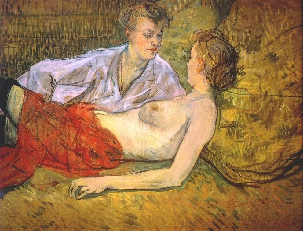 The Two Girl Friends, detail