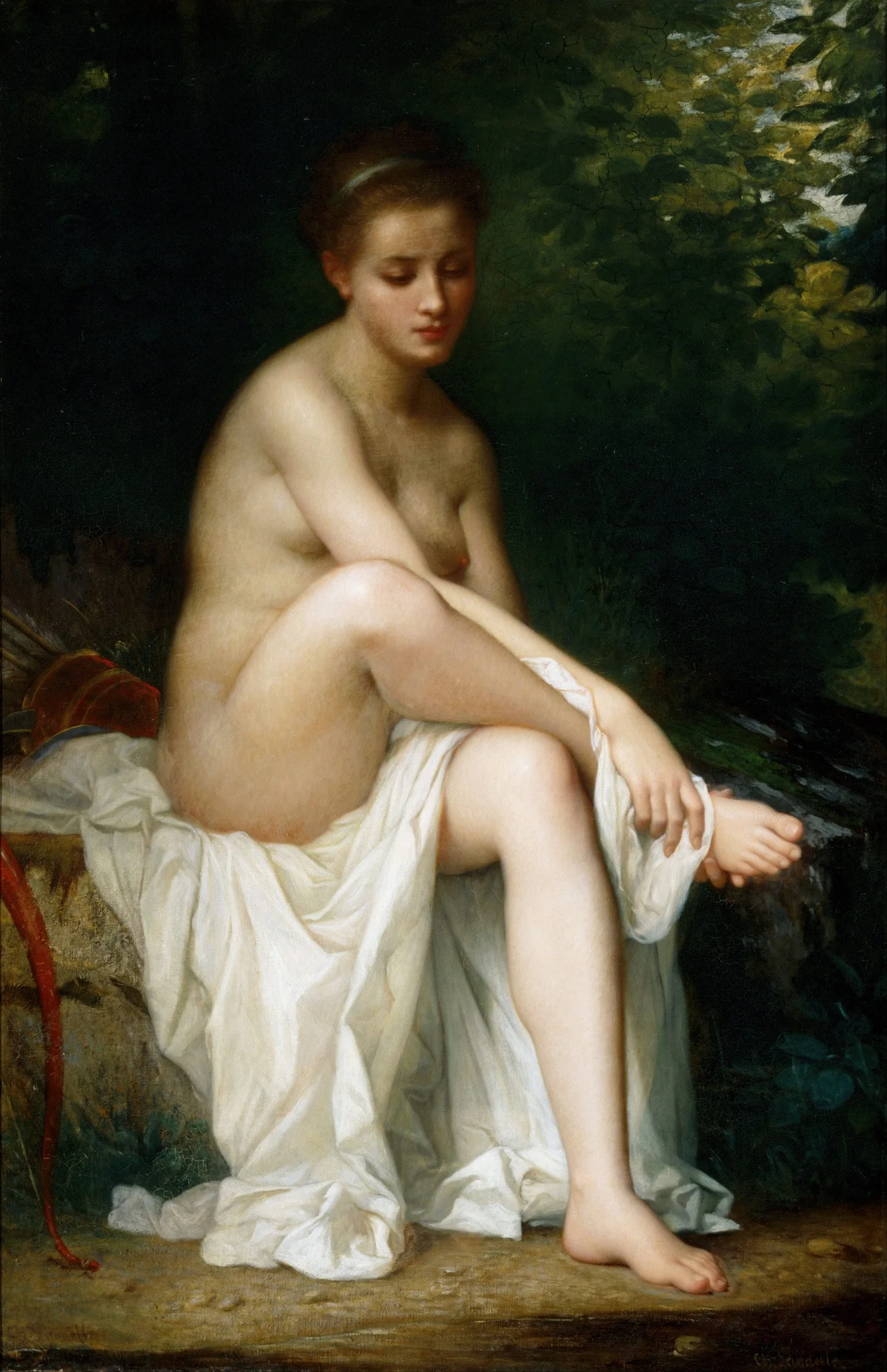 Ismenie, Nymph of Diana, detail
